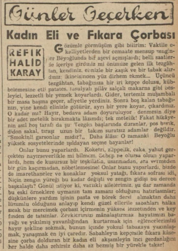 Refik Halit fakir fukara