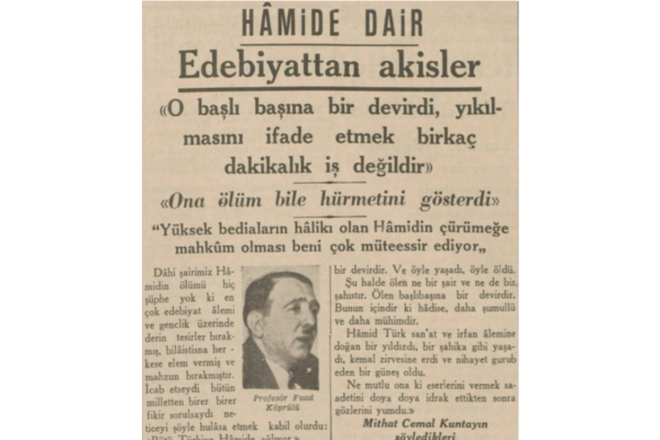 14 Nisan 1937: “Hamide dair”