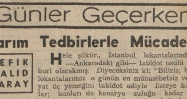 Refik Halit’in “Yarım tedbirlerle mücadele” başlıklı yazısı