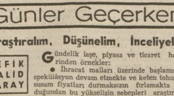 Refik Halit’in “Araştıralım, düşünelim, inceliyelim” başlıklı yazısı