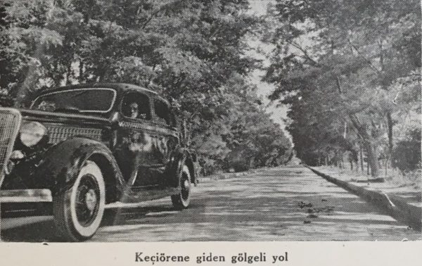 N.B. takma adlı yazarın “Ankara’nın en güzel köşelerinden biri Keçiören…” başlıklı yazısı