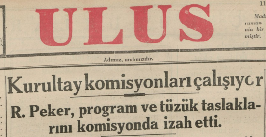 Dil Devrimini Takiben Başlayan Kılavuz Kelimeler Uygulaması: Ulus Gazetesi, 11 Mayıs 1935