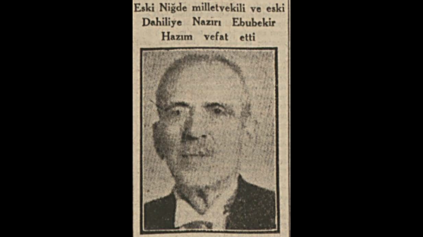 6 Haziran 1947: “Acı bir kayıb: Ebubekir Hâzım Tepeyran”
