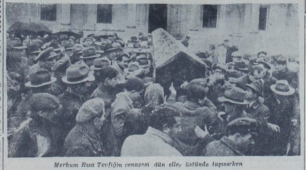 2 Ocak 1950: “Rıza Tevfik’i dün toprağa tevdi ettik”